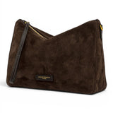Borsa tracolla Nora suede cognac 