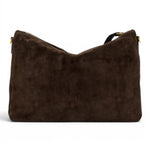 Borsa tracolla Nora suede cognac 