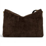 Borsa tracolla Nora suede cognac 