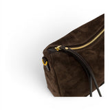 Borsa tracolla Nora suede cognac 