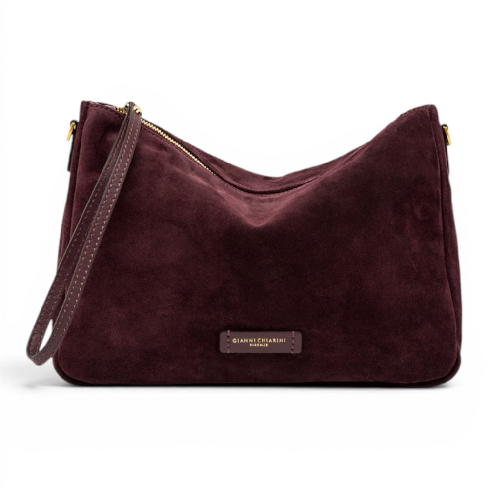 Borsa tracolla Nora suede amarone 
