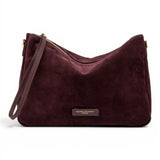 Borsa tracolla Nora suede amarone 