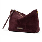 Borsa tracolla Nora suede amarone 