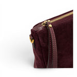 Borsa tracolla Nora suede amarone 