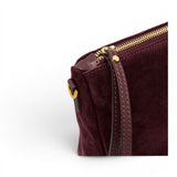 Borsa tracolla Nora suede amarone 