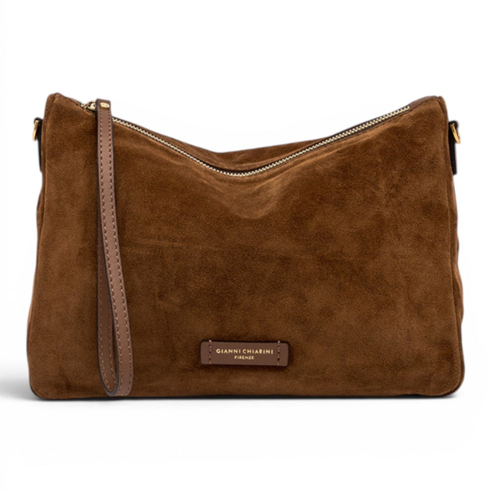Borsa tracolla Nora suede moka 