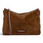 Borsa tracolla Nora suede moka 