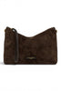 Borsa tracolla Nora suede moka