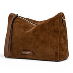 Borsa tracolla Nora suede moka 