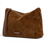 Borsa tracolla Nora suede moka 