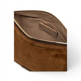 Borsa tracolla Nora suede moka 