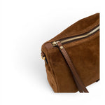Borsa tracolla Nora suede moka 
