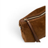 Borsa tracolla Nora suede moka 