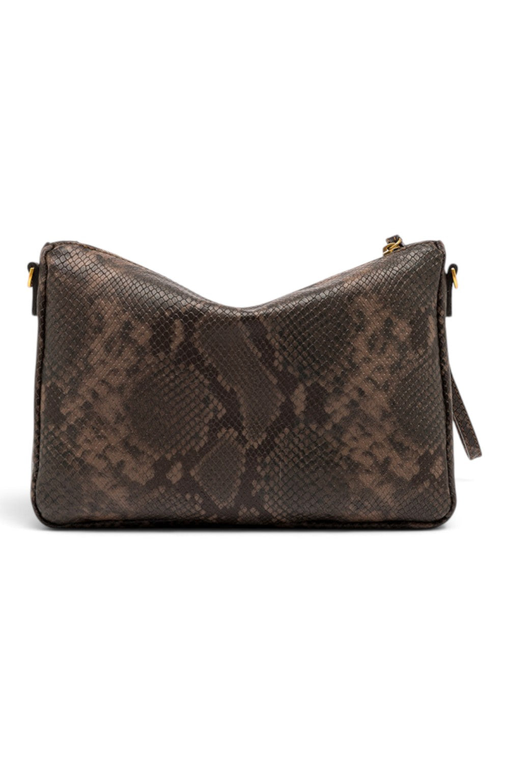 Borsa tracolla Nora pelle pitonata espresso Gianni Chiarini 