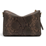 Borsa tracolla Nora pelle pitonata espresso Gianni Chiarini 