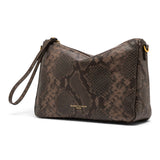 Borsa tracolla Nora pelle pitonata espresso Gianni Chiarini 