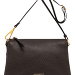 Borsa tracolla tripla nappa espresso 