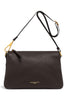 Borsa tracolla tripla nappa espresso