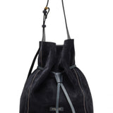Borsa secchiello Sienna pelle/camoscio notturno 
