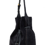 Borsa secchiello Sienna pelle/camoscio notturno 