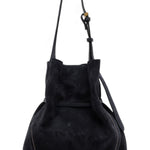 Borsa secchiello Sienna pelle/camoscio notturno 