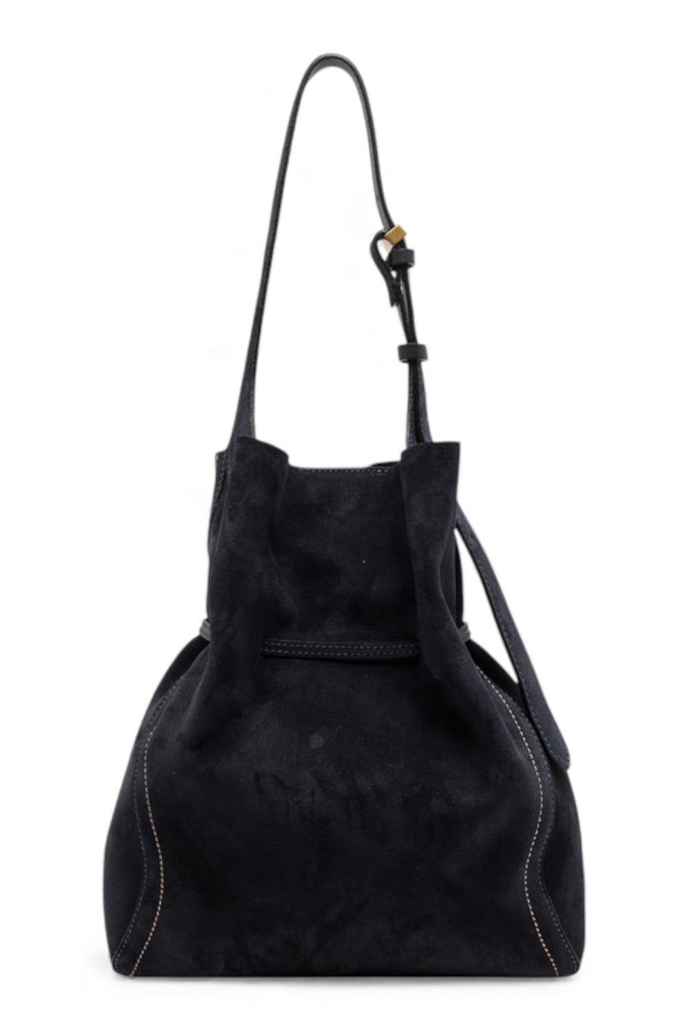 Borsa secchiello Sienna pelle/camoscio notturno 