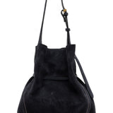 Borsa secchiello Sienna pelle/camoscio notturno 