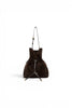 Borsa secchiello Sienna pelle/camoscio moka
