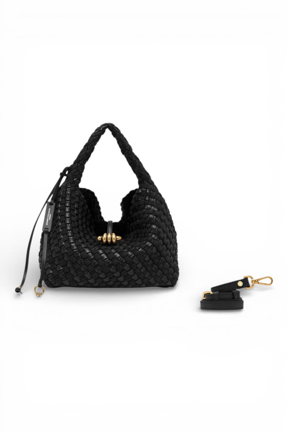 Borsa Aurelie intreccio nero Gianni Chiarini 