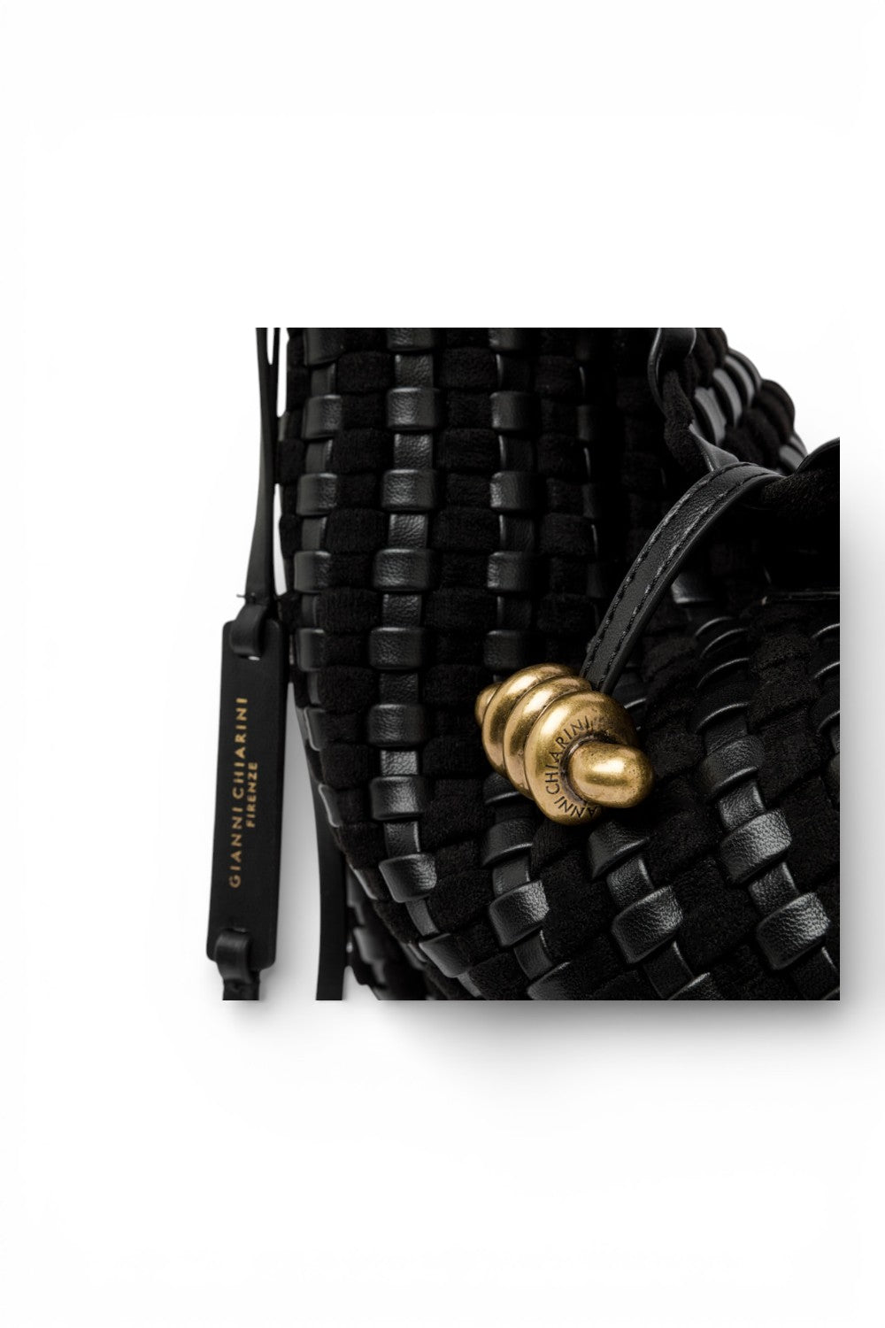 Borsa Aurelie intreccio nero Gianni Chiarini 