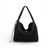 Borsa Aurelie intreccio nero grande Gianni Chiarini 