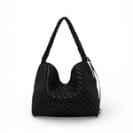 Borsa Aurelie intreccio nero grande Gianni Chiarini 