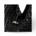 Borsa Aurelie intreccio nero grande Gianni Chiarini 