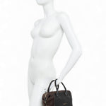 Borsa bauletto Gemma pelle camoscio nero marrone 