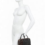 Borsa bauletto Gemma pelle camoscio nero marrone 