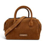 Borsa bauletto Gemma camoscio cognac 