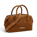Borsa bauletto Gemma camoscio cognac 