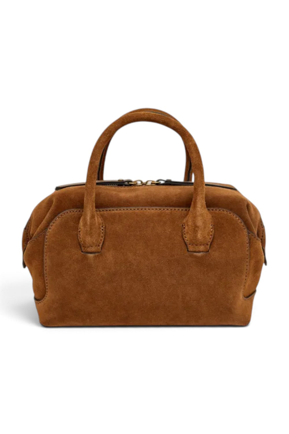 Borsa bauletto Gemma camoscio cognac 