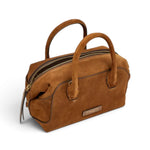Borsa bauletto Gemma camoscio cognac 