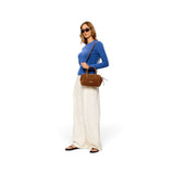Borsa bauletto Gemma camoscio cognac 