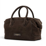 Borsa bauletto Gemma camoscio moka 