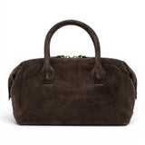 Borsa bauletto Gemma camoscio moka 