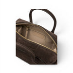 Borsa bauletto Gemma camoscio moka 