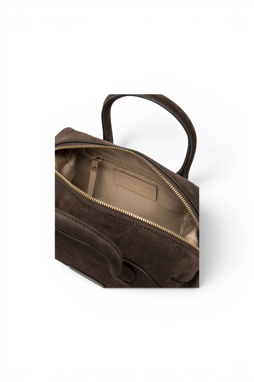 Borsa bauletto Gemma camoscio moka 