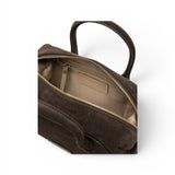 Borsa bauletto Gemma camoscio moka 