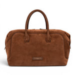 Borsa bauletto Gemma  grande camoscio cognac 