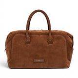 Borsa bauletto Gemma  grande camoscio cognac 