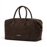 Borsa bauletto Gemma  grande camoscio moka 