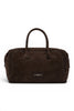 Borsa bauletto Gemma  grande camoscio moka