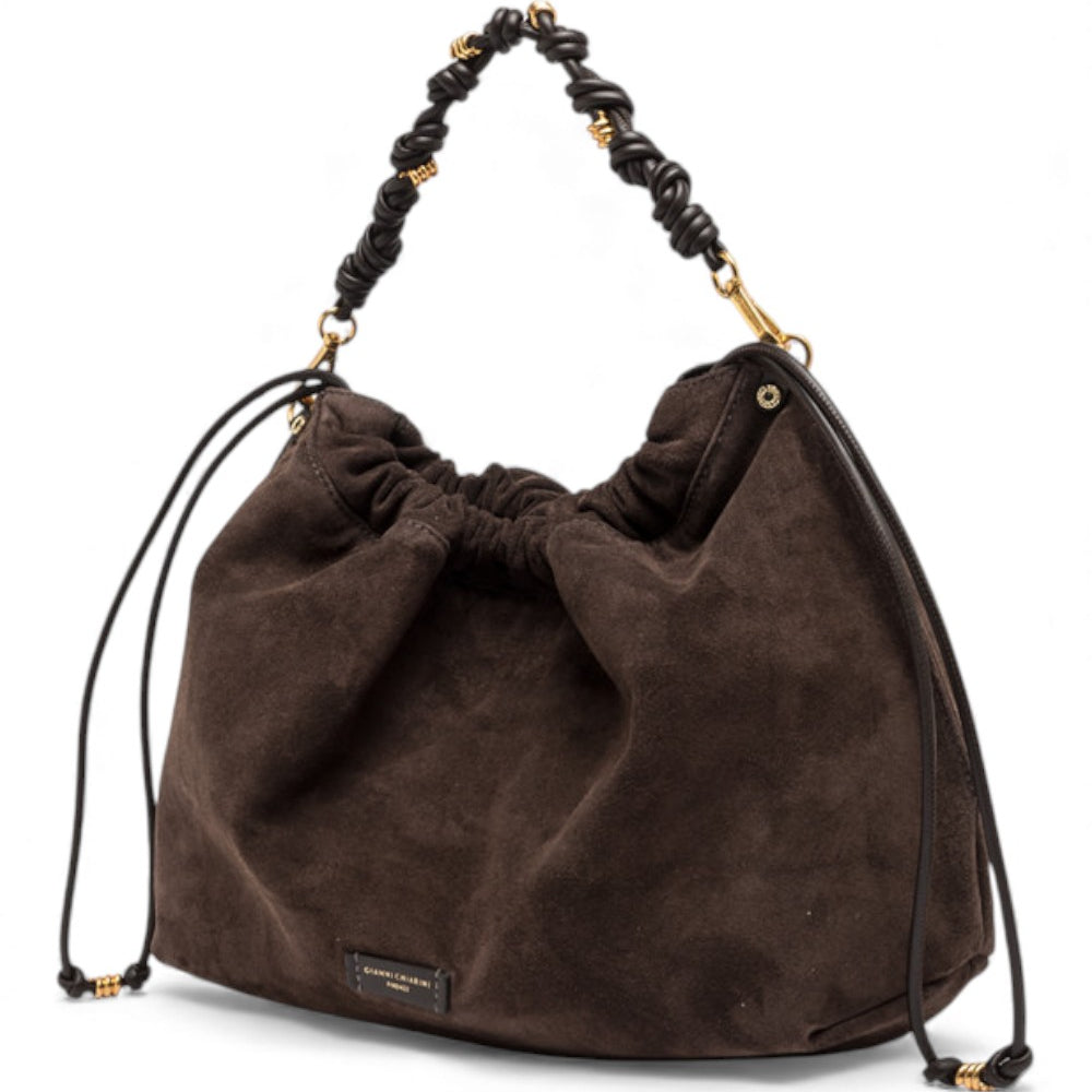 Borsa tracolla Morgana suede espresso 